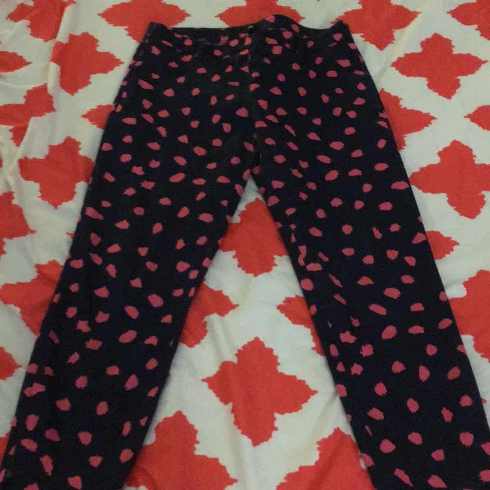 Blue and pink crops